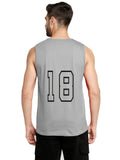 Blacksmith Silver Cotton Number 18 Sando For Men - Gym Sando For Men.