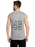 Blacksmith Silver Cotton Number 45 Sando For Men - Gym Sando For Men.