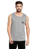 Blacksmith Silver Cotton Number 18 Sando For Men - Gym Sando For Men.