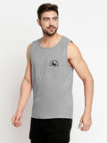 Blacksmith Silver Cotton Number 93 Sando For Men - Gym Sando For Men.