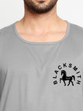 Blacksmith Silver Cotton Number 93 Sando For Men - Gym Sando For Men.