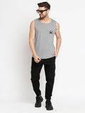 Blacksmith Silver Cotton Number 93 Sando For Men - Gym Sando For Men.