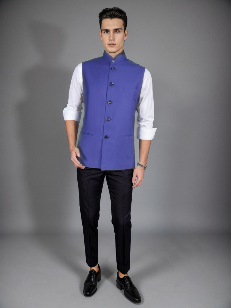 Blacksmith ARMANI ROYAL BLUE Jacquard Modi Jacket for Men ARMANI