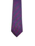 Blacksmith Purple Zigzag Jacquard Tie for Men