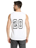 Blacksmith White Cotton Number 28 Sando For Men - Gym Sando For Men.