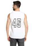 Blacksmith White Cotton Number 45 Sando For Men - Gym Sando For Men.