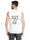 Blacksmith White Cotton Number 7 Sando For Men - Gym Sando For Men.