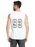 Blacksmith White Cotton Number 93 Sando For Men - Gym Sando For Men.