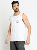 Blacksmith White Cotton Number 28 Sando For Men - Gym Sando For Men.