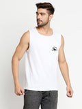 Blacksmith White Cotton Number 7 Sando For Men - Gym Sando For Men.