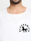 Blacksmith White Cotton Number 28 Sando For Men - Gym Sando For Men.