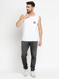 Blacksmith White Cotton Number 45 Sando For Men - Gym Sando For Men.