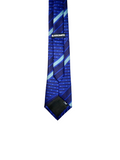 Blacksmith Royal blue stripe Jacquard Tie for Men