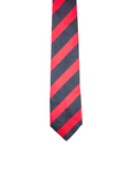 Blacksmith Red and Black Stripes Tie for Men