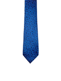 Blacksmith Blue Paisley Jacquard Tie for Men