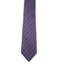 Blacksmith Brown and Purple Stripes Tie for Men.