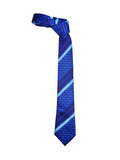 Blacksmith Royal blue stripe Jacquard Tie for Men