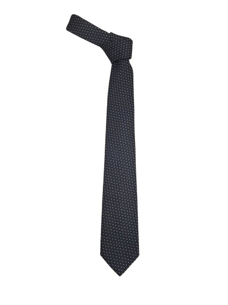 Blacksmith Navy Blue V Birds Printed Tie for Men - Fashion Accessories for Blazer , Tuxedo or Coat