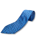 Blacksmith Blue Paisley Jacquard Tie for Men