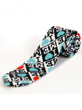 Blacksmith I Love Me White Printed Tie for Men - Fashion Accessories for Blazer , Tuxedo or Coat