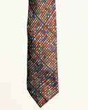 Blacksmith Tiny Brown Circles Printed Tie for Men - Fashion Accessories for Blazer , Tuxedo or Coat