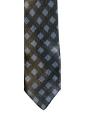 Blacksmith Black and Grey Checks Printed Tie for Men - Fashion Accessories for Blazer , Tuxedo or Coat