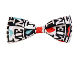 Blacksmith I Love Me White Adjustable Fashion Bowtie for Men - Bow ties for Tuxedo and Blazers