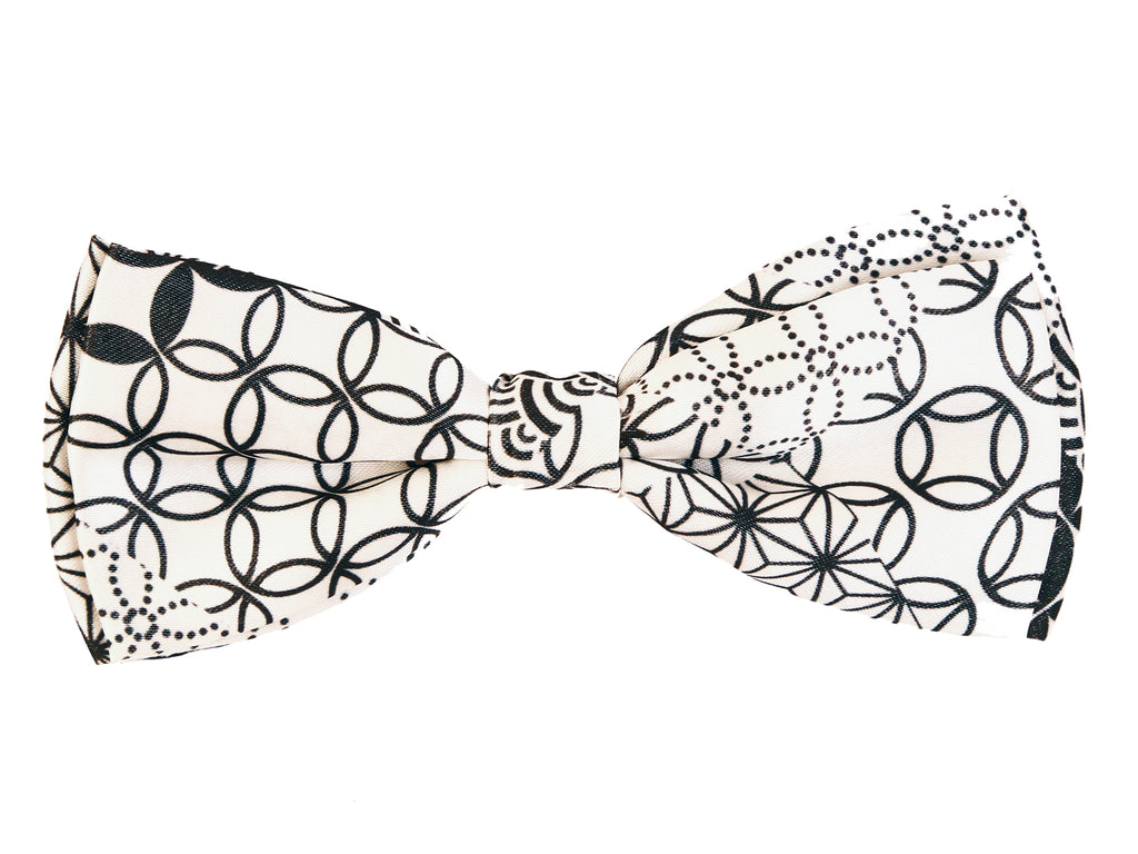 Blacksmith White Japanese Art Adjustable Fashion Bowtie for Men - Bow ties for Tuxedo and Blazers