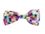 Blacksmith Multicolor Checks Adjustable Fashion Bowtie for Men - Bow ties for Tuxedo and Blazers