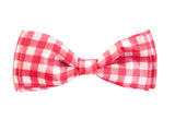 Blacksmith Red Gingham Checks Adjustable Fashion Bowtie for Men - Bow ties for Tuxedo and Blazers