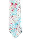 Blacksmith Blue Spanish Paisley Printed Tie for Men - Fashion Accessories for Blazer , Tuxedo or Coat