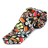 Blacksmith Multicolor Sushi Printed Tie for Men - Fashion Accessories for Blazer , Tuxedo or Coat