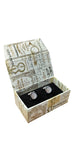 Blacksmith White Cat's Eye Stone Cufflink for Men - Fashion Accessories for Blazer , Tuxedo , Coat and Shirt