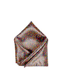 Blacksmith Tiny Brown Circles Printed Pocket Square for Men