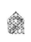 Blacksmith White At the Rate @ Printed Pocket Square for Men