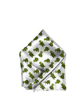 Blacksmith White Tiny Turtles Printed Pocket Square for Men