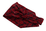 Blacksmith | Blacksmith Fashion | Blacksmith Black Flower Ascot Neck Scarf And Matching Pocket Square Set For Men. 