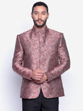 Blacksmith Red Paisley Jodhpuri Blazer Jacket for Men