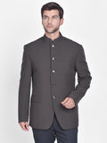 Blacksmith Brown Polyester Jodhpuri Blazer Jacket for Men