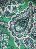 Blacksmith Mint Green Paisley Pocket Square for Men