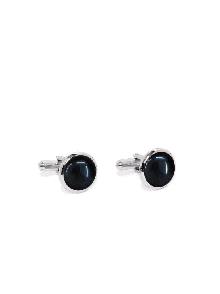 Blacksmith Black Cat's Eye Stone Cufflink for Men - Fashion Accessories for Blazer , Tuxedo , Coat and Shirt