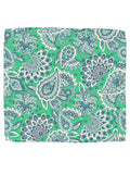 Blacksmith Mint Green Paisley Pocket Square for Men