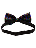 Blacksmith Black Multicolor Musical Notes Adjustable Fashion Bowtie for Men - Bow ties for Tuxedo and Blazers