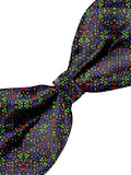 Blacksmith Black Multicolor Musical Notes Adjustable Fashion Bowtie for Men - Bow ties for Tuxedo and Blazers