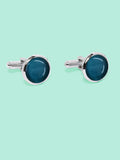 Blacksmith Green Cat's Eye  Stone Cufflink for Men - Fashion Accessories for Blazer , Tuxedo , Coat and Shirt.