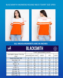 Blacksmith 100% Soft Cotton Bio Washed Two Stripes Royal Blue And Navy Blue Top For Women. - Blacksmith Fashion