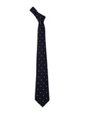 Blacksmith Navy Blue Polka Dot Tie for Men