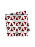 Blacksmith White Luck 7 Printed Pocket Square for Men