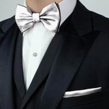 Blacksmith | Blacksmith Fashion | Blacksmith White V Birds Bowtie for Men