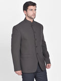 Blacksmith Brown Polyester Jodhpuri Blazer Jacket for Men